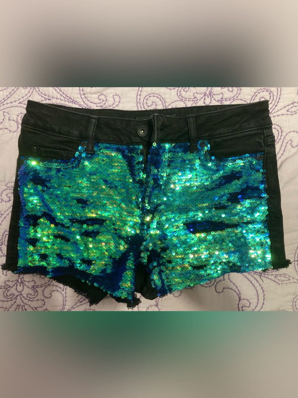 Sequin shorts - size 5